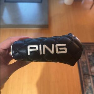Ping Quilted Black Putter Cover